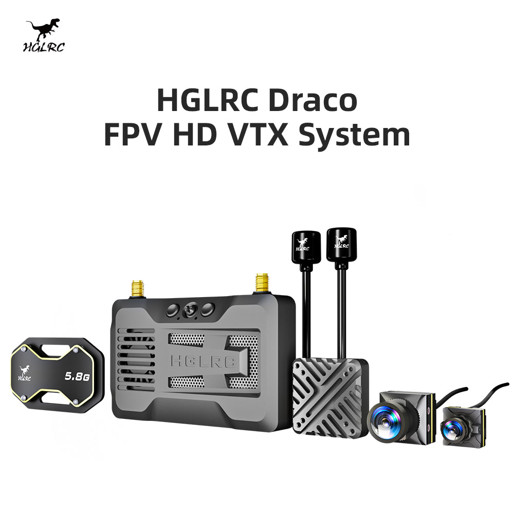 HGLRC Draco 5.8Ghz HD VTX Dual 1W FPV Air Unit – HGLRC Company